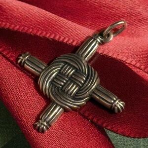 James Avery retired Saint Brigid Cross pendant, rare and retired. Very Unique